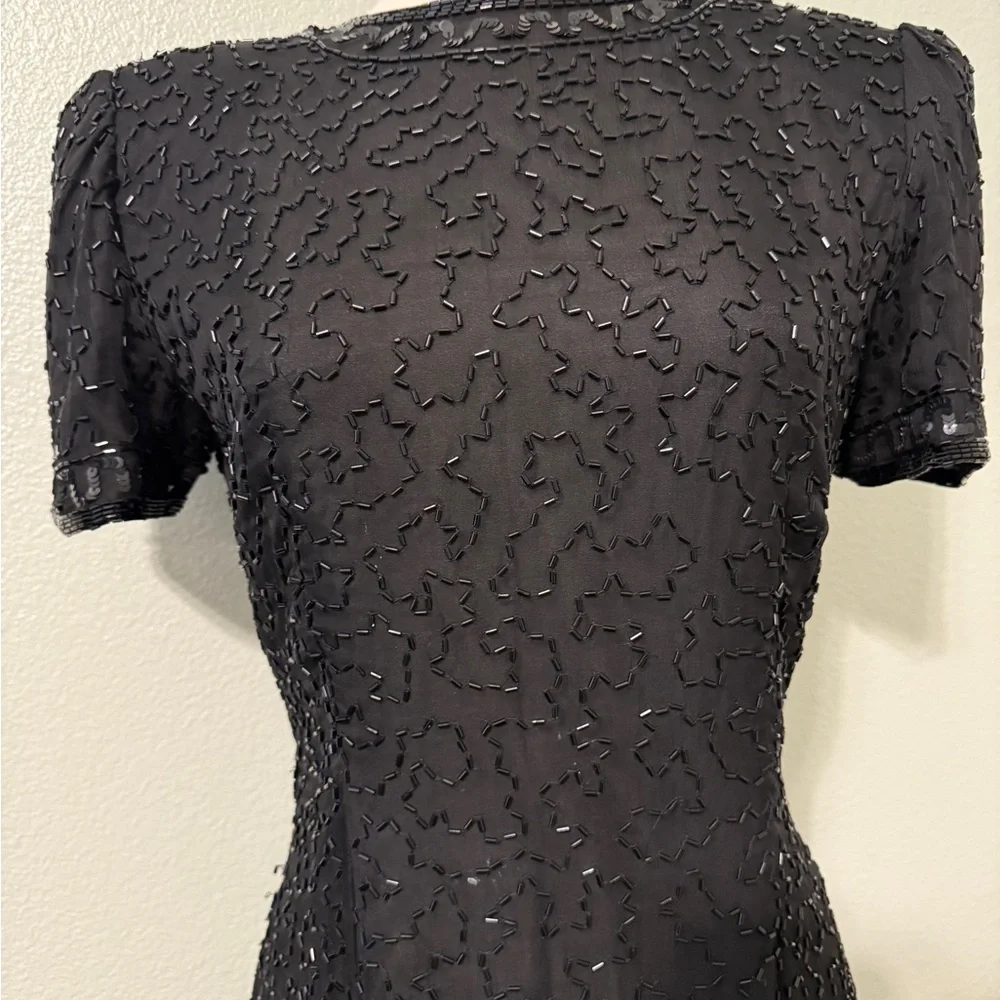 Stenay Elegant‎ Black Beaded Mini Dress